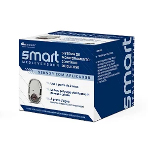 Sensor de Glicose Smart Medlevensohn com Aplicador