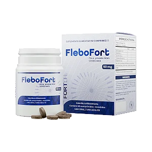 Suplemento Alimentar FleboFort com 60 Comprimidos FortLife