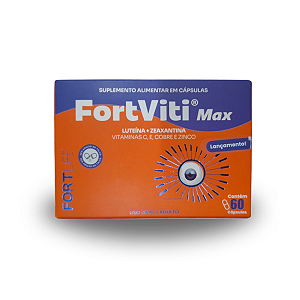 FortViti Max Luteína + Zeaxantina com 60 Cápsulas FortLife