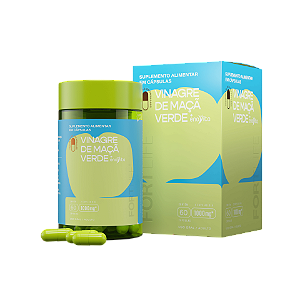 Vinagre de Maçã Verde + Enovita 1000mg 60 Cápsulas FortLife