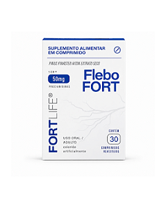 Suplemento Alimentar FleboFort com 30 Comprimidos FortLife