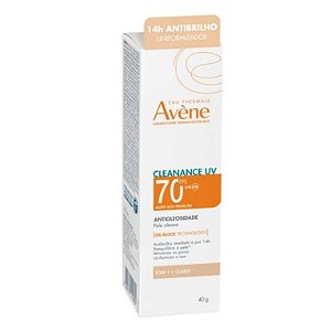 Protetor Solar Facial Avène Cleanance UV FPS 70 Claro 40g