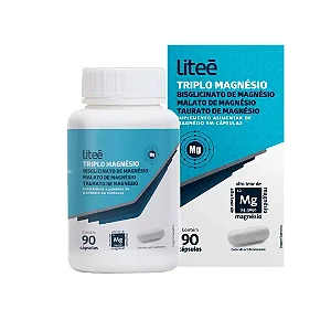 Triplo Magnesio Bisglicinato - Malato - Taurato 350mg 90 Capsulas Liteé