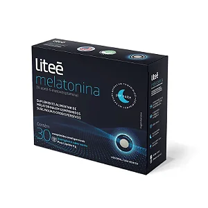 Melatonina 210MCG Menta Com 30 Comprimidos Mastigáveis Liteé