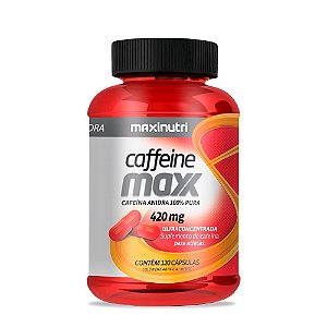 Caffeine Maxx Cafeína 420mg Maxinutri Com 120 Cápsulas