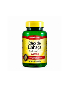 Óleo De Linhaça 1000mg Com 60 Cápsulas