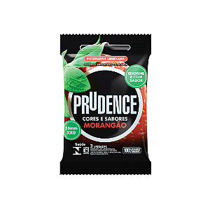 Preservativo Prudence Morangão com 3 unidades