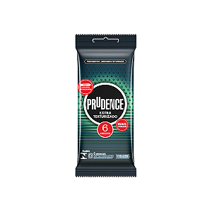 Preservativo Prudence Extra Texturizado com 6 unidades