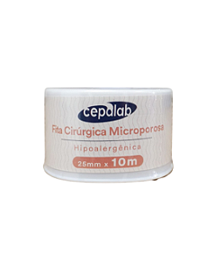 Fita Cirúrgica Microporosa Cepalab Bege 25mm X 10m