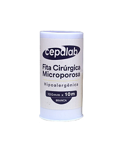 Fita Cirúrgica Microporosa Cepalab Branca 100mm X 10m