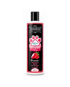 Shampoo Premium Morango do Amor 300 ML Caes e Gatos