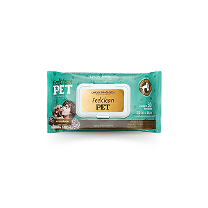 Lenços Umedecidos Feelclean Pet 50 Unidades