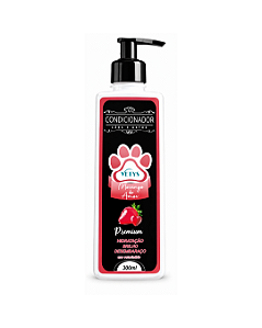 Condicionador Premium Morango do Amor 300ml para Cães e Gatos