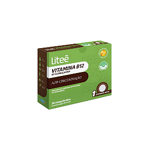 Vitamina B12 Metilcobalamina Alta Concentração Com 30 Cápsulas Microtabs Litee