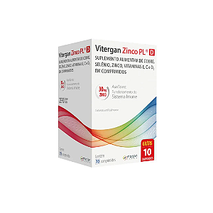 Vitergan Zinco PL D Com 70 Comprimidos