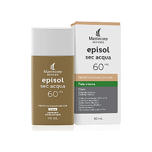Protetor Solar Facial Episol Sec Acqua Com Cor FPS 60 Claro 40ml