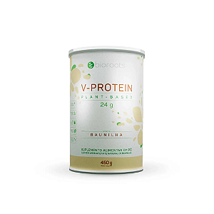 Suplemento Alimentar V-protein Sabor Baunilha Bioroots 450g