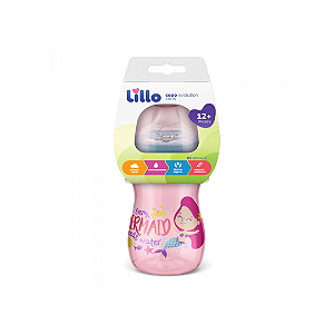 Copo Evolution Bebedor SIL Menina 240ml Rosa
