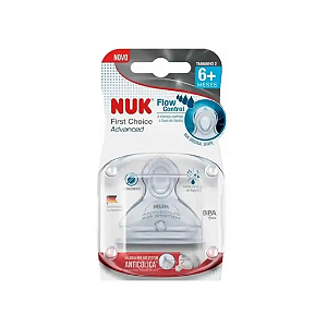Bico Nuk FC Advanced Silicone Controle Fluxo 6+ meses