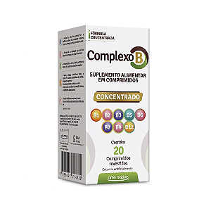 Complexo B Concentrado C 20 Comprimidos