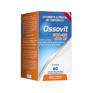 Suplemento Ossovit 600+d3 400 Ui com 60 Comprimidos Arte Nativa