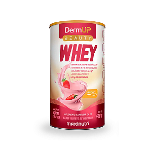 Dermup Beauty Whey Iogurte de Morango 450g Maxinutri