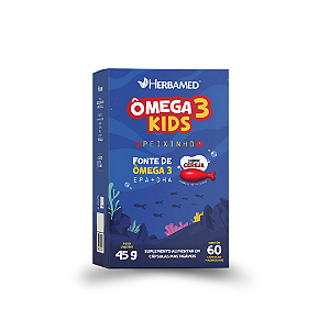 Ômega 3 Kids Peixinho Cereja 60 Cápsulas Herbamed