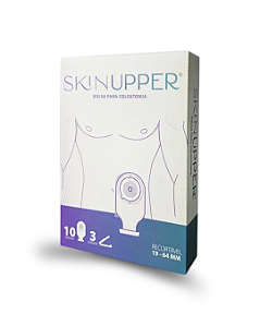 Bolsa para Colostomia Transparente Drenável com Filtro Recortável Caixa com 10 Unidades SkinUpper