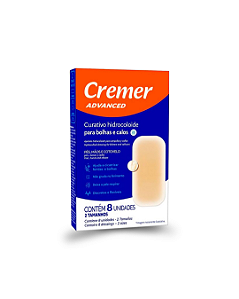 Curativo Hidrocoloide para Calos e Bolhas com 8 Unidades Cremer