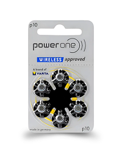 Bateria para Aparelho Auditivo P10 com 6 Unidades Power One