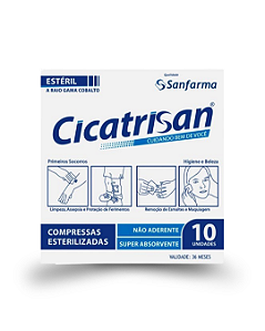 Compressa Não Aderente de Gaze Cicatrisan com 10 Unidades