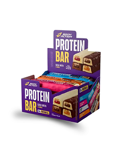 Barra de Proteína Display com 12 Unidades Mista 55g Body Action