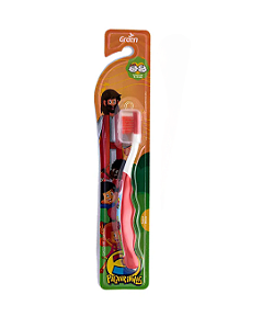 Escova Dental Infantil 3 Palavrinhas Vermelha Extra Macia de 0 a 3 Anos Green