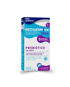 Probiótico Neogermina Flora 12 Cápsulas Neo Química