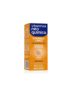 Vitamina C + Zinco Efervescente 10 Comprimidos Neo Química