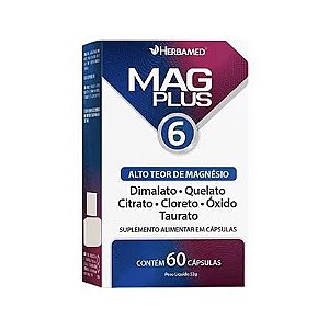 Mag Plus 6 Herbamed 60 Cápsulas
