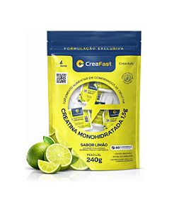Creatina Monohidratada Blister 1,5g CreaFast Limão – 60 Comprimidos Mastigáveis