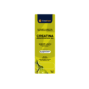 CreaFast Creatina Monohidratada Creavitalis 10 Comprimidos Mastigáveis Limão