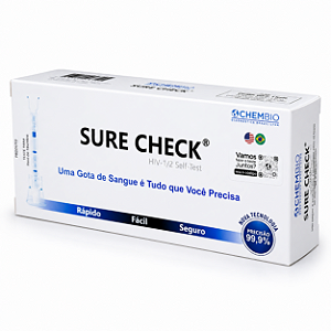 Autoteste SURE CHECK® HIV-1/2 | Teste Rápido para HIV | Registro ANVISA