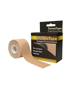 Bandagem Funcional Elástica Bege 5cm x 5 Metros Derma Tape