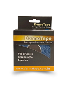 Bandagem Funcional Elástica Azul 5cm x 5 Metros Derma Tape