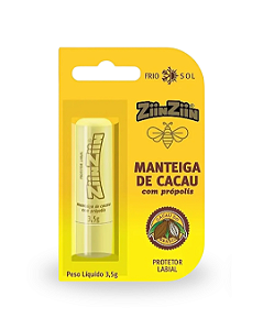 Manteiga de Cacau com Própolis 3,5g ZiinZiin