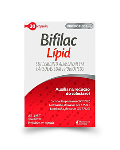 Suplemento Alimentar de Probióticos Bifilac Lípid 30 Cápsulas