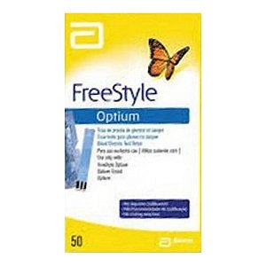 FreeStyle Optium 50 Tiras para Teste de Glicose