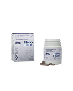 Suplemento Alimentar FleboFort 50 mg Fortlife com 60 Comprimidos