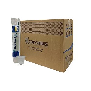 Copo Descartável Transparente Copomais 50 ml - Caixa com 5000 unidades