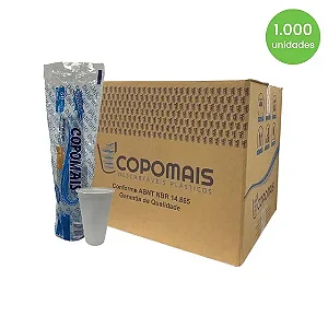 Copo Descartável Transparente Copomais 500 ml - Caixa com 1000 unidades