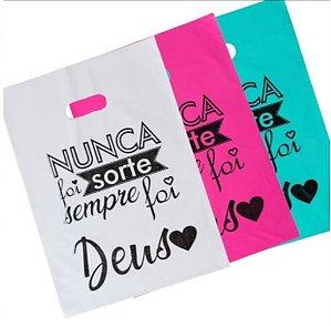 Sacola Boca de Palhaço - 30 x 40 cm - Nunca foi sorte - Kg