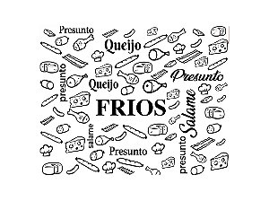 Papel Acoplado 18 GR - Frios e Laticínios - 30 x 38 cm - Caixa 500 Unidades