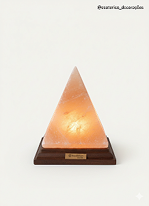 Luminária de Sal Rosa do Himalaia Pirâmide